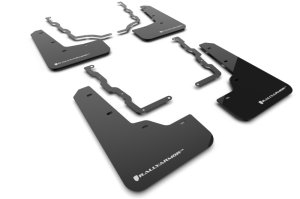 Ford Puma ST Mud Flap Kit - Front + Rear - Rally Armor - UR Series White Logo - Black - `20-`25 Ford Puma ST Mud Flap Kit - Front + Rear - Rally Armor - UR Series White Logo - Black - `20-`25